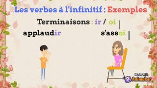 Les verbes à linfinitif identification et classement [upl. by Emoreg]