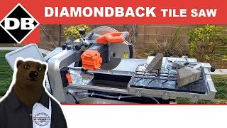 Diamondback 10quot Tile Saw Setup amp Review [upl. by Melvyn]