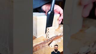 Increíble Formon de acero Damasco satisfying woodworking woodcut artesanias [upl. by Stelu671]