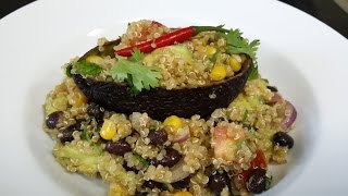 Mexican quinoa salad سلطة الكينوا المكسيكية [upl. by Culver195]