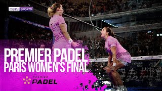 Premier Padel Paris 2024 Womens Final  HIGHLIGHTS  10062024  beIN SPORTS USA [upl. by Ilagam987]