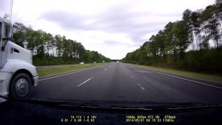 Aggressive Truck Driver SpeedingFollowing too Closely Bad Driver [upl. by Swainson]