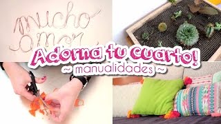 Manualidades para tu cuarto [upl. by Eesak]