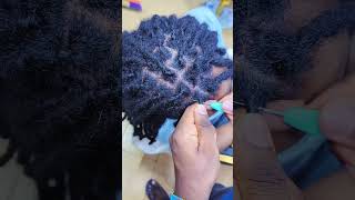 This texture cannot be palm rolled dreads locstyles locs dreadlocks [upl. by Amyaj484]