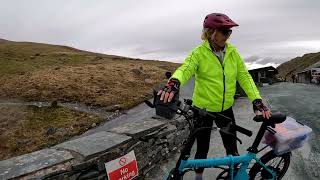 Climbing Honister pass on Estarli folding bikes [upl. by Naz]