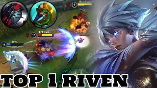 Wild Rift Riven  Top 1 Riven Gameplay Rank Grandmaster [upl. by Theressa263]