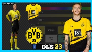 DLS 23  Borussia Dortmund New Kits 2324 In Dls 23  Borussia Dortmund New Jersey In Dls 23 [upl. by Atikahc]