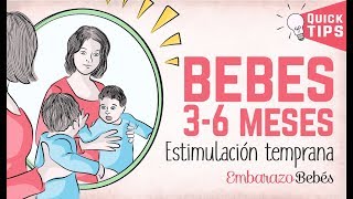 ESTIMULACIÓN TEMPRANA para bebés de 3 a 6 MESES 👶🏼🎶🎲 [upl. by Clive]