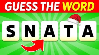 Guess the Christmas Word by Scrambled Letters  Christmas Quiz [upl. by Piero]