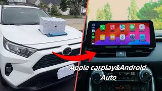 Toyota Rav4 20192022 Roadanvi 123 inch screen Android Head Unit installation full review [upl. by Kelsy53]