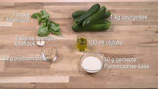 Courgettes met pesto  Recipe Spiral Expert NL [upl. by Arracot]