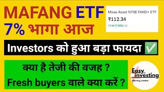 Mafang ETF में आज 7 की हुई तेजी  Mafang ETF में क्या करे  Fang etf [upl. by Yelrebma]