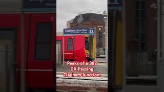 387 GX Passing Clapham Junction trainspotteruk train [upl. by Froehlich797]