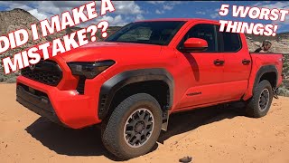 5 Things I HATE about my 2024 TACOMA [upl. by Notnil]