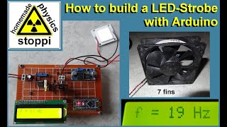 LED strobe with arduino  LED Stroboskop mit Arduino [upl. by Aihtnamas]