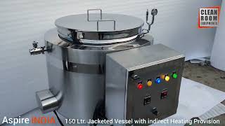 ASP150LTRJACKETED VESSEL WITH HEATING PROVISION [upl. by Duester]