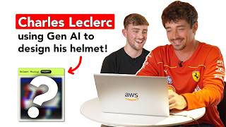 We used AI to design Charles Leclercs new F1 helmet  Scuderia Ferrari HP [upl. by Eniak]