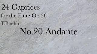 TBöhm24 Caprices For FLUTE No20 Andante [upl. by Stace]