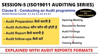 ISO 19011 Clause 6 I Conducting an audit I How to conduct audit [upl. by Levesque]