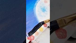 Moonlight 🌚🌚acrylic painting art painting shorts youtubeshorts [upl. by Reifel]