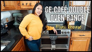 GE CAFE DOUBLE OVEN RANGE  FIRST IMPRESSION REVIEW  CAFE APPLIANCES  EPISODE 2  Bianca Figz [upl. by Ennoved587]