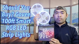 Should You Buy Govee 100ft Smart RGB LED Strip Lights [upl. by Adnoval]