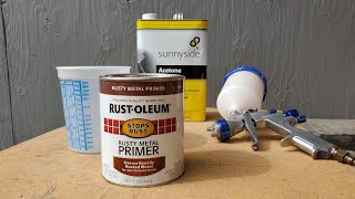 Lets Spray  Rustoleum  Rusty Metal Primer [upl. by Cannell]