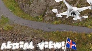 EcoGrid  Icelandic pathway installs aerial view  landscape preservation [upl. by Torry]