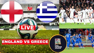 England vs Greece Live Stream Nations League Football Match Score Commentary Highlights Lions Vivo [upl. by Imit]