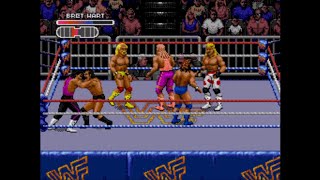 WWF Royal Rumble SEGA 1993 Full Match  Bret Hart [upl. by Ahsiket]