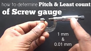 pitch amp Least count of screw gauge [upl. by Ahsennod]