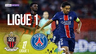 Nice vs PSG  Ligue 1 HIGHLIGHTS  100624  beIN SPORTS USA [upl. by Khalin302]