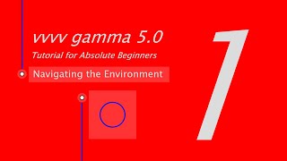 vvvv gamma  Tutorial for Absolute Beginners of VL 1 Navigating the Environment [upl. by Adnwahsat]