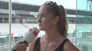 Biathletin Gina Puderbach bei 24h Rad am Ring am Nüburgring [upl. by Blinni]