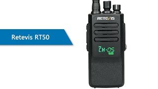 RT50 10W IP67 DMR Digital Dual Time UHF Radio [upl. by Avilo]