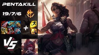 BOTTOM Samira vs Xayah PENTAKILL  EU Grandmaster Patch 1421 [upl. by Relyhs]