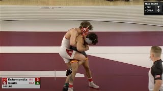 141 Anthony Echemendia ISU over Kaden Smith OU TF 23 7 [upl. by Oneil]