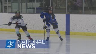 Native Hockey Alberta provincial championships underway in in Edmonton  APTN News [upl. by Eedyaj]