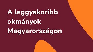 A leggyakoribb okmányok Magyarországon [upl. by Ybhsa241]