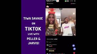 tiwa savage on TikTok live with peller [upl. by Malas]