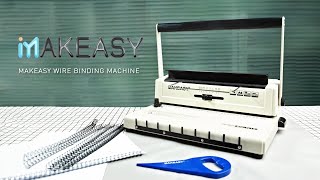 MAKEASY Wire Binding Machine Demo Video [upl. by Fortunio]