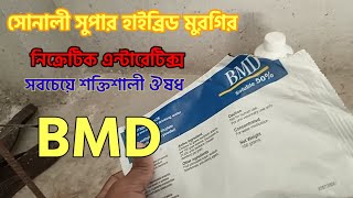 BMD vs newcomycin lincomycin সোনালী সুপার হাইব্রিড মুরগির নিক্রটিক এন্টারেটিক্স এর ঔষধ বি এম ডি ৫০ [upl. by Shandy]