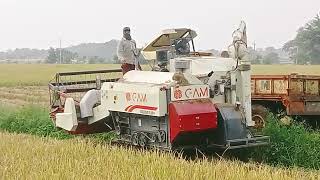 gam harvester machine review and price 24 model mashine 102 HP prem akela [upl. by Dachia]