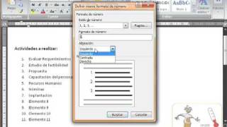 Word Tutorial Español Viñetas numeración y listas multinivel [upl. by Gustaf153]