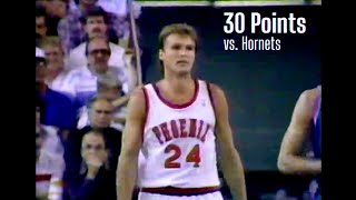 Suns vs Hornets 2251991 Highlights  Tom Chambers 30 Points [upl. by Nauqaj]