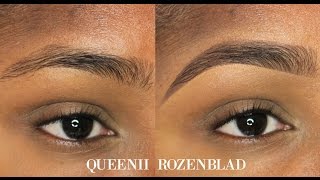 quotNaturalquot Eye Brow tutorial using Pencil  Queenii Rozenblad [upl. by Reiche]