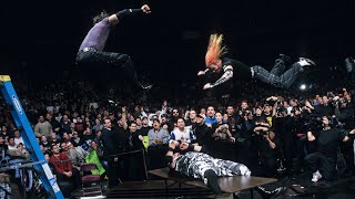 The Hardy Boyz vs The Dudley Boyz – Tables Match Royal Rumble 2000 [upl. by Arualana]