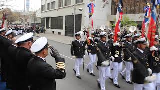 APOLINAV y Escuela de Grumetes 2018 Desfile de Honor ante Autoridades Navales [upl. by Ahsieker]