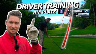 DAS BESTE DRIVER TRAINING AM PLATZ 🏆🏌️⛳️ on course Golf Tips [upl. by Stokes]