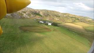 Take off from Colonsay Airport on board Hebridean Air Services BN Islander GHEBO [upl. by Attaynek]